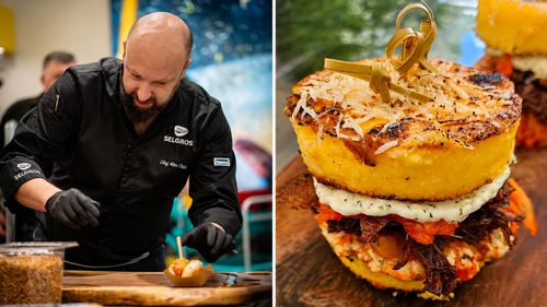 Chef Alex Cîrtu a surprins la BurgerFest cu un „Polenta Burger” din mămăligă, rață confiată și kimchi: „S-a mâncat, s-a aplaudat și tot tacâmul!”