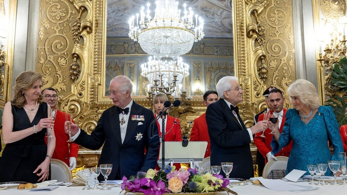 Meniul de la dineul de gală în onoarea regelui Charles și a reginei Camilla din timpul vizitei de stat în Italia