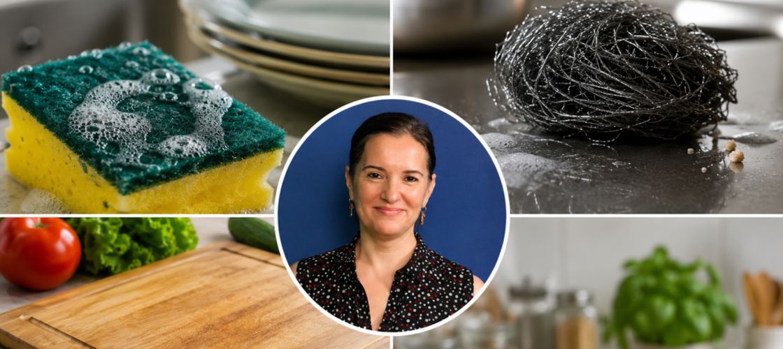 Cât de curată este, de fapt, bucătăria ta? Buretele de vase, tocătorul și ustensilele care pot ascunde bacterii / Tania Fântână (nutriționist): „Nu este nevoie să transformăm bucătăria într-un laborator steril”