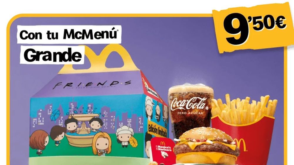 Ți-a plăcut serialul Friends? McDonald's tocmai a lansat un Happy Meal inspirat de personajele din această comedie. Doar că îl găsești deocamdată numai în Spania