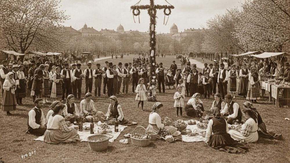 Istoria gusturilor la români | 1 Mai în București, acum 150 de ani / Și atunci sfârâiau grătarele, dar de multe ori petrecerea nu se termina bine