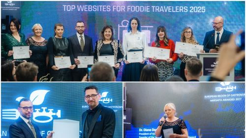 VIDEO | Harghita va fi Regiunea Gastronomică Europeană 2027/ Titlul a fost înmânat oficialităților locale la Miercurea Ciuc, în cadrul Galei Premiilor TWFT 2025/ Szabó Károly (Visit Harghita): „Noi am știut că suntem pregătiți și că trebuie să arătăm lumii ceea ce avem în județul Harghita”