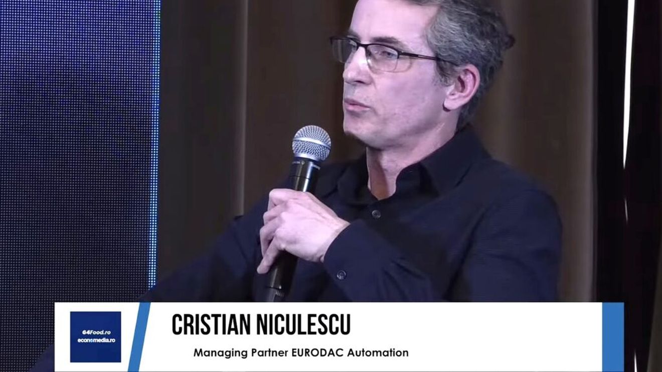 VIDEO | Conferința G4Food & Economedia | Cristian Niculescu, managing partner EURODAC Automation: Există, într-adevăr, problema transportului transoceanic, dar prin asocierea producătorilor pentru a reduce costul de transport se poate rezolva și asta