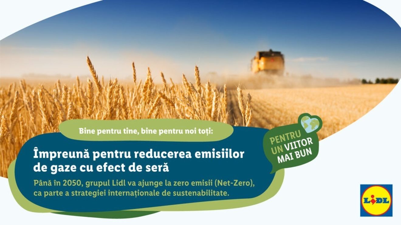 Lidl își consolidează angajamentul în ceea ce privește protejarea mediului și își propune să ajungă la zero emisii (Net-Zero) până în 2050