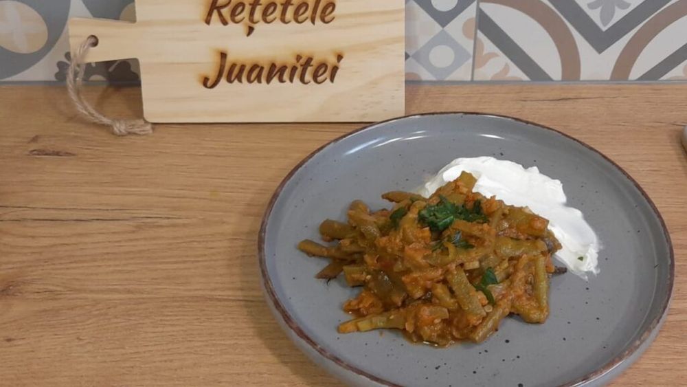 Rețetele Juanitei | Mâncărică de păstăi cu usturoi verde și roșii/ Fasolea verde proaspătă este o trufanda în această perioadă