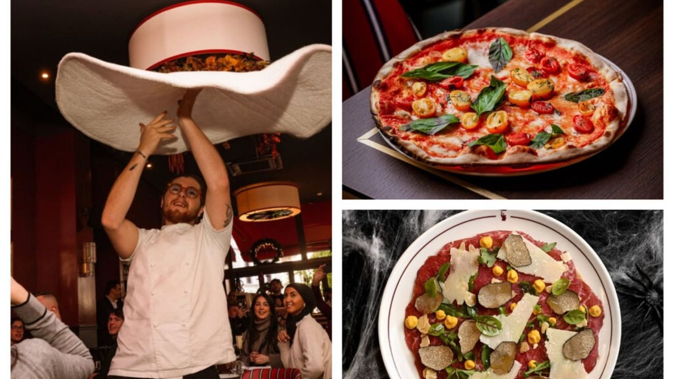 Spectacol cu blatul de pizza. Locul din Italia unde angajații nu doar că pregătesc pizza, dar fac și un adevărat show, rotind aluatul în aer, în timp ce se plimbă printre mese / Aluatul are conținut scăzut de drojdie și gluten / Heidi Klum, investitoare în proiect (VIDEO)