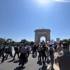 VIDEO | Oierii au plecat în marș spre Piața Victoriei după protestul cu gaze lacrimogene de la ANSVSA / Cer reluarea exporturilor și demiterea șefului instituției