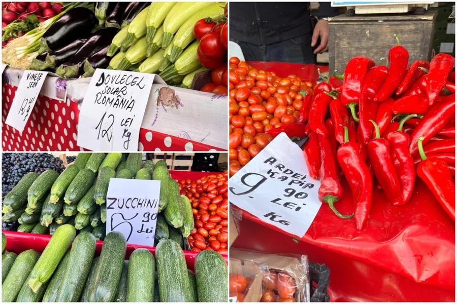 Piața Obor, legume, prețuri