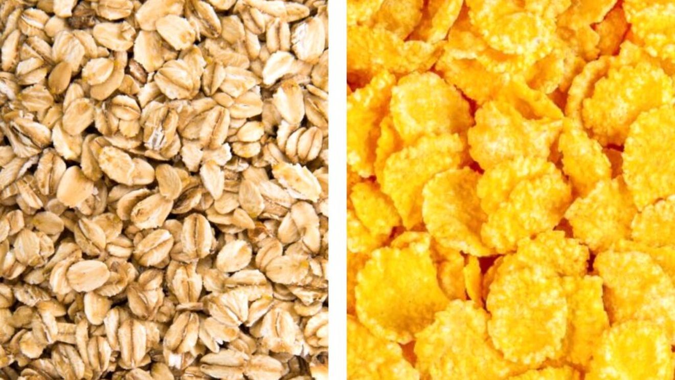 Între fulgii de ovăz și fulgii de porumb există mari diferențe, și de preparare, și de conținut nutrițional. Care sunt mai recomandați și de ce