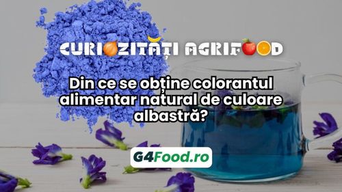 Curiozități agrifood - 30 octombrie: Din ce se obține colorantul alimentar natural de culoare albastră?