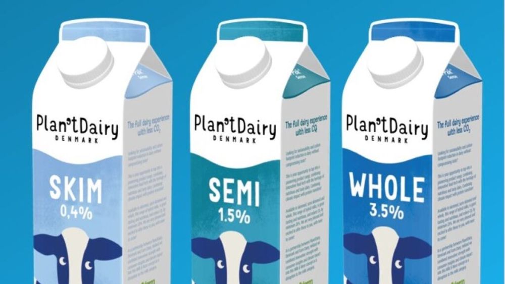 Lapte hibrid, o parte de vacă, o parte vegetal. A fost lansat cu un succes peste așteptări de compania daneză Planet Diary, care plănuiește o extindere în Europa