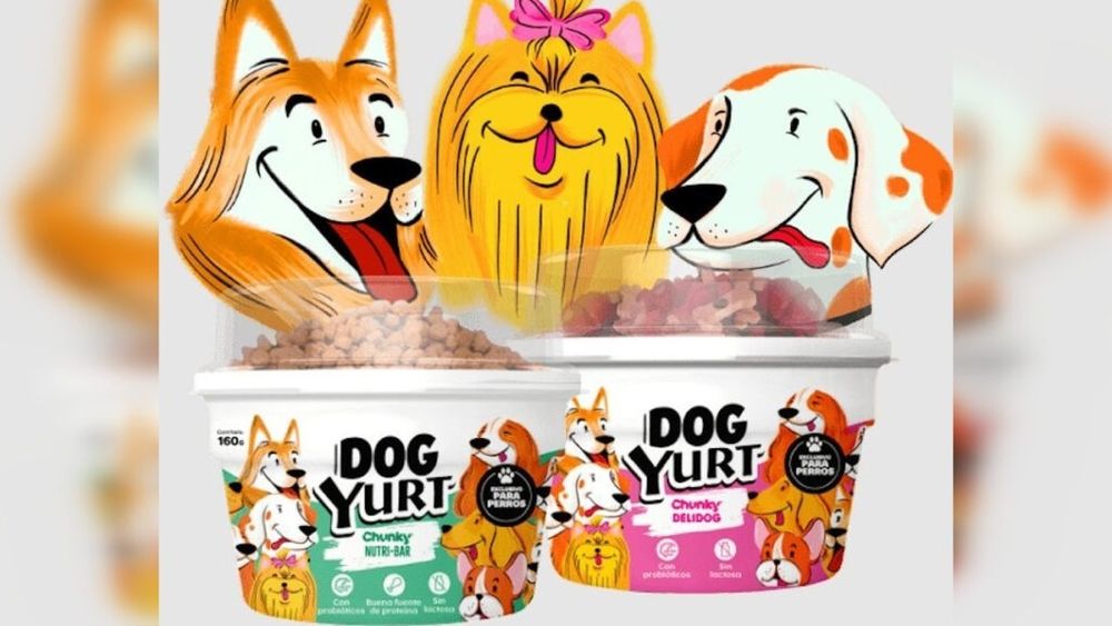 Un producător de hrană pentru animale și o companie din industria lactatelor au lansat un fel de „iaurt cu cereale” pentru câini