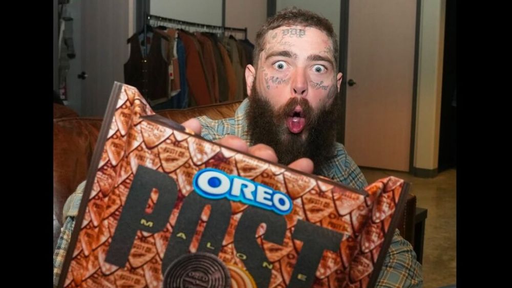 Nou sortiment de biscuiți Oreo, realizat în colaborare cu artistul Post Malone. / Ce gust vor avea