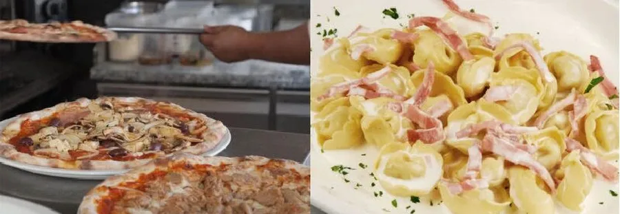 pizza, pasta