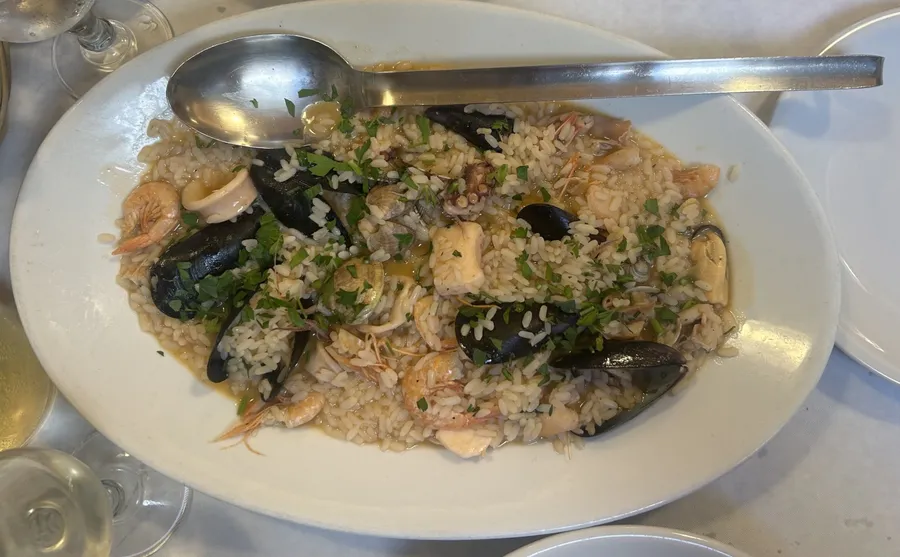 Risotto cu fructe de mare la Osteria Perricci