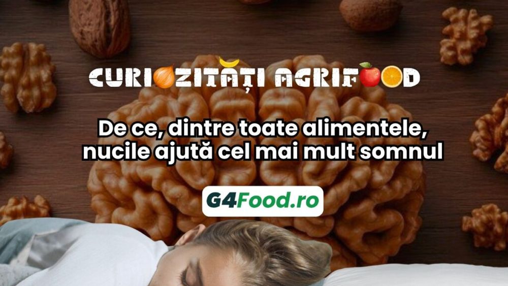 Curiozități agrifood - 17 septembrie: De ce, dintre toate alimentele, nucile ajută cel mai mult somnul