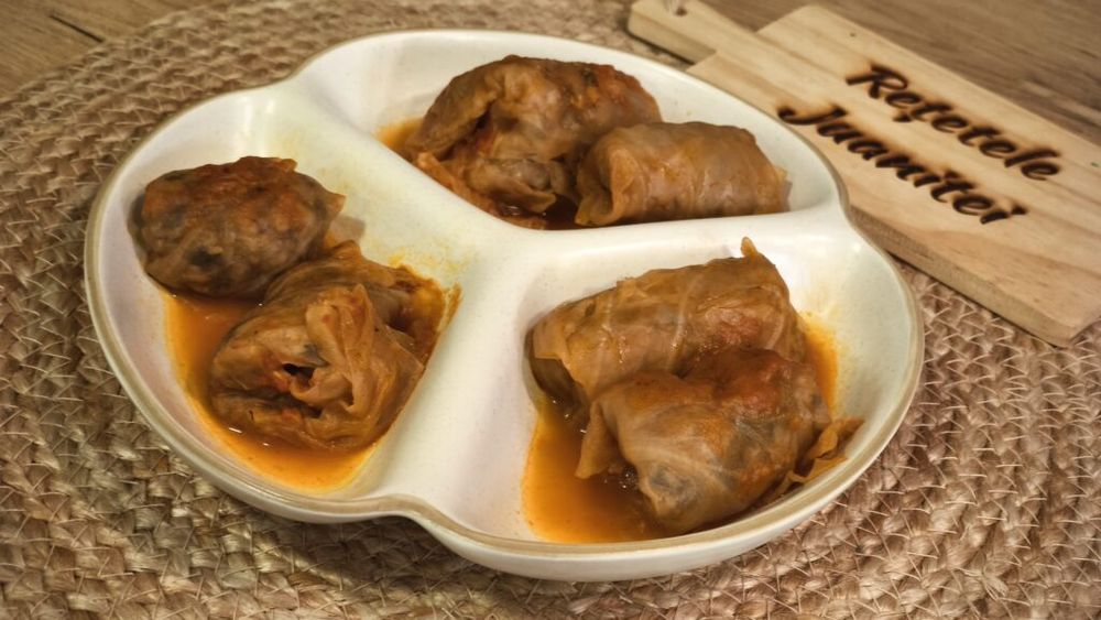 FOTO-VIDEO | Rețetele Juanitei | Sarmale de post cu varză murată, umplute cu orez și ciuperci