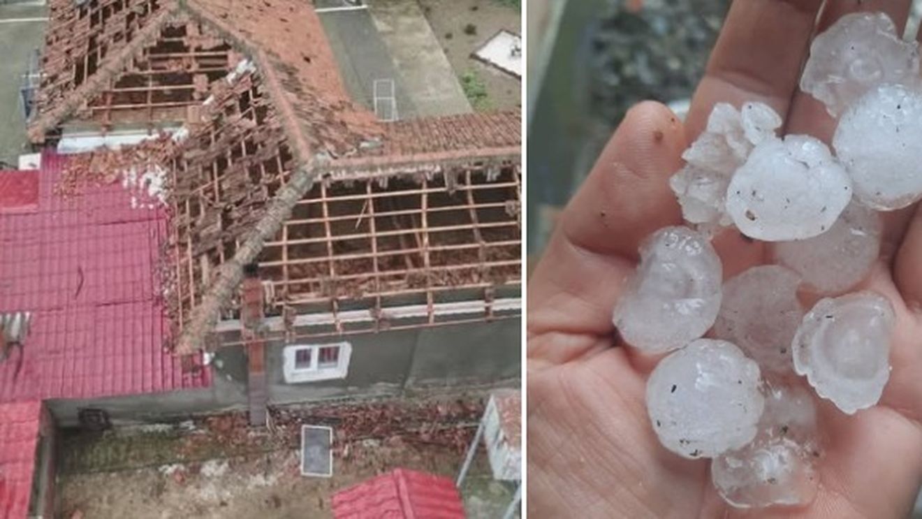 VIDEO | Dezastru în Mehedinți: Grindina a distrus sute de gospodării și a spart zeci de mașini în doar 30 de minute / Grădinile și culturile agricole, afectate