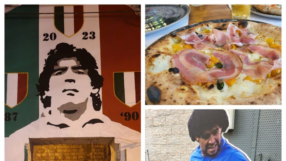 Pizza, paste și fotbal: Cum îl omagiază Napoli pe Maradona prin gastronomie / La noi, oare n-ar putea exista o pizza Hagi, un covrig Duckdam sau un sendviș Petrolul?
