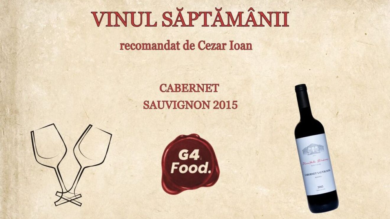 VIDEO | „Vinul săptămânii”: Pivnițele Birăuaș Cabernet Sauvignon 2015 - un vin matur, rafinat și bine echilibrat