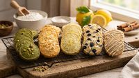 5 tipuri de biscuiți preparați din același aluat și cu umpluturi diferite/ Coci o singură dată, dar ai gustări variate