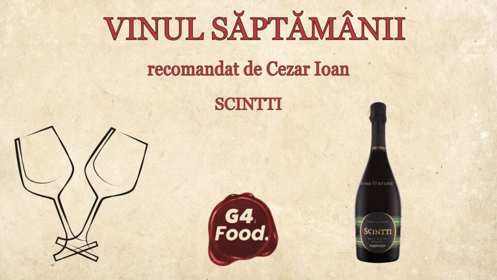 VIDEO | „Vinul săptămânii”: Spumant Scintti Fetească Regală de la Jidvei – un brut lejer, perfect pentru vară și sushi