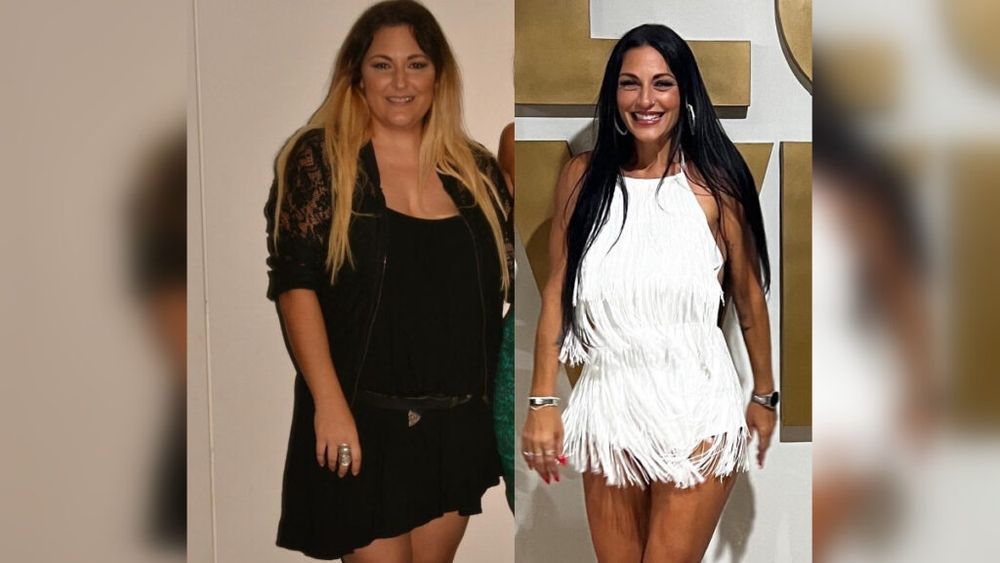 O femeie a reușit să își înjumătățească greutatea prin dietă și sport după o perioadă lungă de depresie, apoi a devenit „îmbrățișător profesionist” / Ea a scris și două cărți de bucate