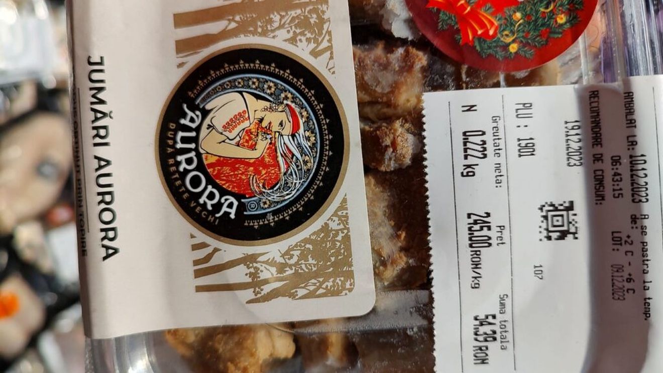 ”CIREȘELE” DE IARNĂ: jumări de porc, produse de o carmangerie din Vrancea, vândute la Kaufland Colentina București cu 245 de lei/kg