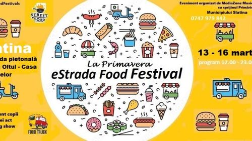 Food Festival eStrada la Slatina, la sfârșitul săptămânii viitoare, pe esplanada din centrul orașului