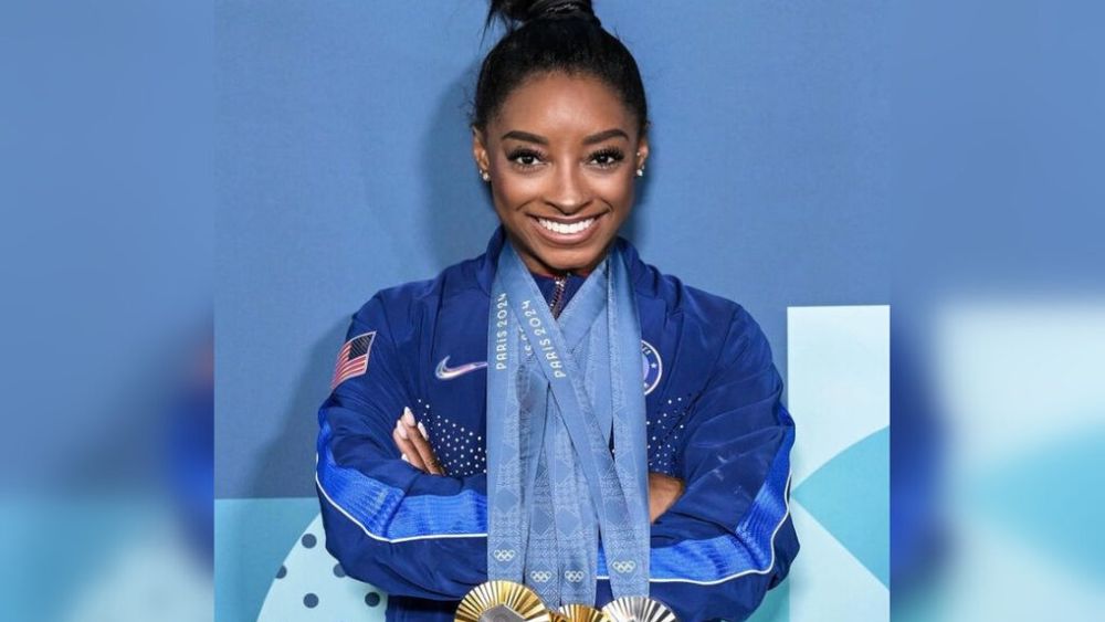 Prima masă a lui Simone Biles după întoarcerea în Houston: orez prăjit cu pui, legume, unt picant cu usturoi