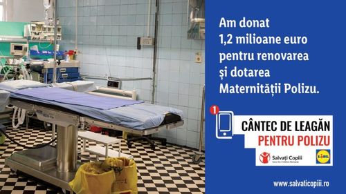 Lidl România răspunde apelului lansat de Salvați Copiii România și donează 1,2 milioane de euro pentru renovarea și dotarea Maternității Polizu.